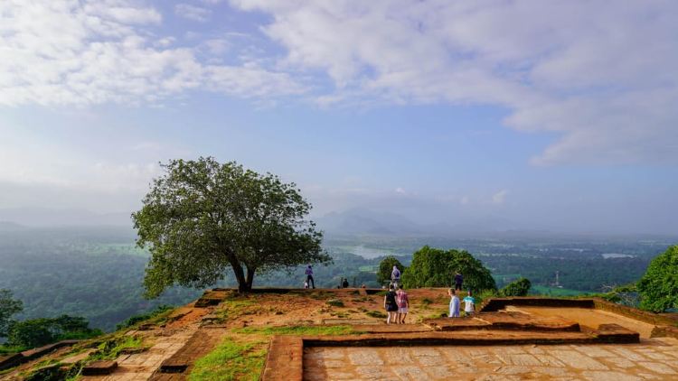 Aerial view of Sigiriya